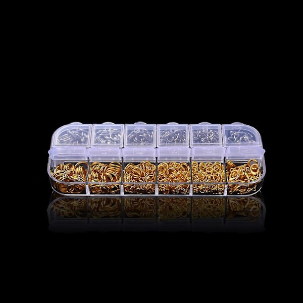 1 Set Hummerlås Komplett Mångsidig Legering Hummerlås Delad Ring Set För Smyckestillverkning Q