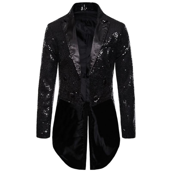 Miehet Kiiltävät Paljetteja Glitter Koristeltu Blazer Takki Miesten Yökerho Juhlapuku Blazer Puku Homme Laulajat Lavavaatteet Smokki Uusi Purple L