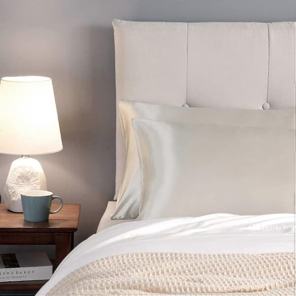 2-pack örngott - Satin örngott, 50 x 91 cm, beige