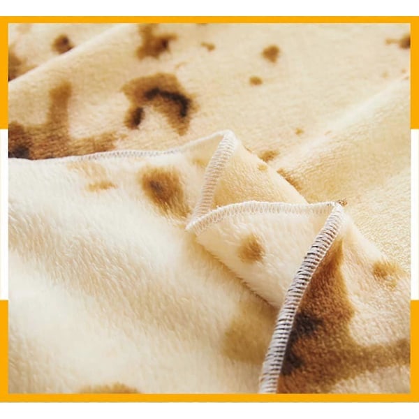 Flanell Fleece Teppe 3D Mat Wrap Teppe Rundt Wrap Teppe Kaste Teppe, Morsomt Realistisk Mat Rundt Teppe, 31\" Tommer Donut 3