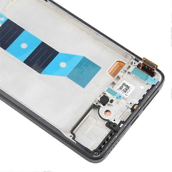 Kompatibel för Xiaomi Redmi Note 14 5G Grad C LCD-skärm och digitizerenhet + Ramdel (TFT) (Utan logotyp) Black