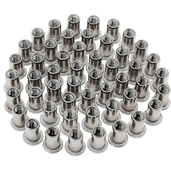 50-pack, M6 Typ Rostfri Nitmutter
