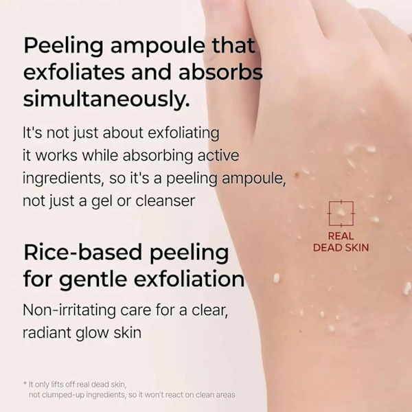 2 stk. PEEL SHOT GLOW EXFOLIANT RIS AMPOLL (HVID RIS/SORT RIS)