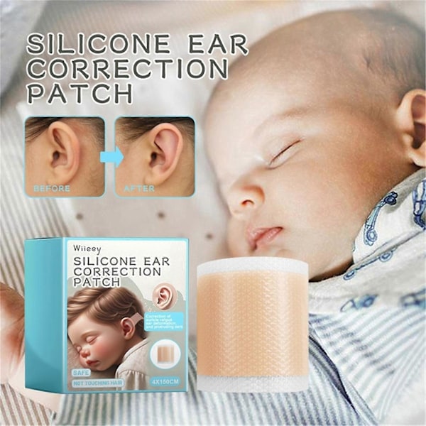Baby Myk Pustende Silikon Ørekorrigerende Tape Baby Auricle Valgus Korreksjonslapp For Barn Spedbarn Baby Ørekorreksjon Ørepleieverktøy
