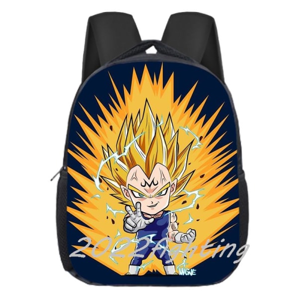 12 tommer Dragon Ball rygsæk Goku børnehave skoletaske Anime Silver