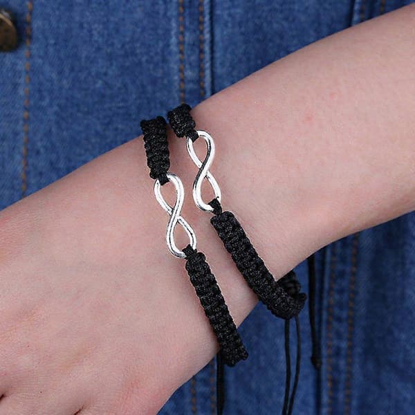 Håndlavede Infinity Armbånd - Sæt med 2 til Par & Elskede