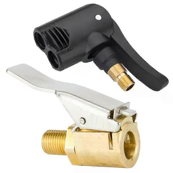 Bil Luftpump Munstycksklämma 8mm Ventilklämma Luftchuckklämma Mässing Däck Luftpumpventil För Kompressor Bilreparationsverktyg Anslutning