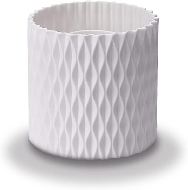Makeup Børsteholder Roterbar Makeup Børste Organizer Kop Makeup Beholder Opbevaring Hvid