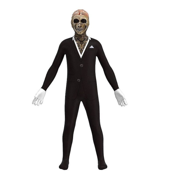 Skeleton Suit Cosplay Dräkt Skull Suit Uniform Halloween kostym för vuxna barn Adult XS