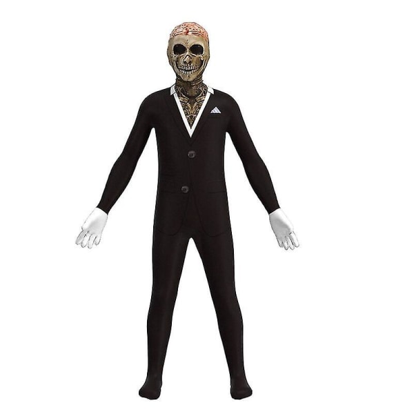 Skeleton Suit Cosplay Dräkt Skull Suit Uniform Halloween kostym för vuxna barn Adult XXL