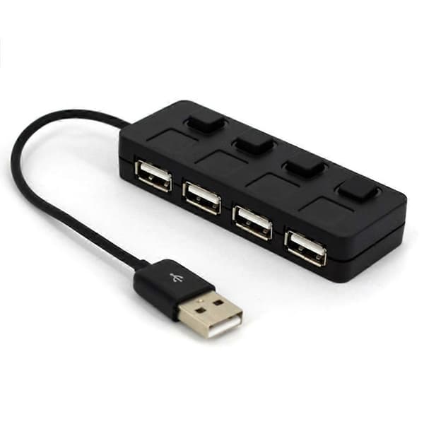 Hurtig Dataoverførsel Hub Med Switch USB2.0 Splitter Adapter 4 Porte