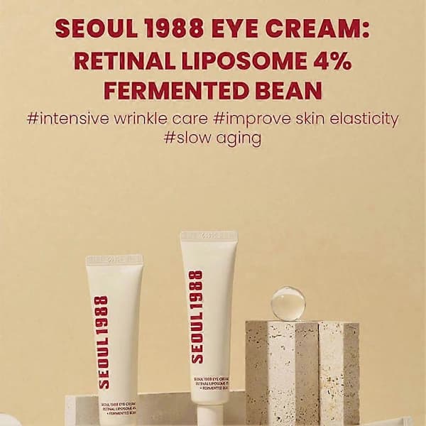 1988 Uppstramande Ögonkräm – Formulerad med 4% Liposomalt Retinol; Anti-Aging, Reducerar Synbart Mörka Ringar.