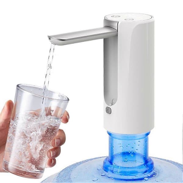 Vikbar Vattendispenser Lätt Uppladdningsbar Vattendispenser för Vardagsrum Hem White 2 in 1