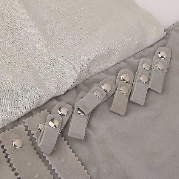 Lyxig Smyckesrulle i Sammet för Ringar, Örhängen, Armband, Display Organizer, Grå