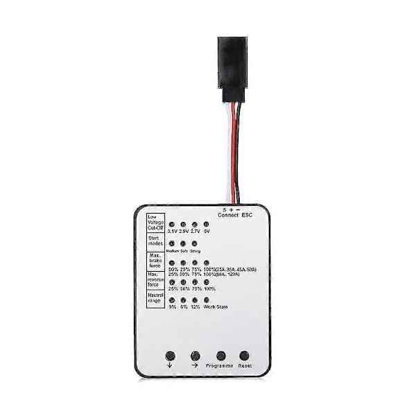 LED Programmeringskort Elektronisk Hastighetsregulator Program för RC Bil 25/35/45/60/80/120/150 Borste