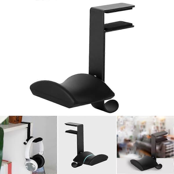 Hovedtelefon Metal Bøjle Skrivebordsmontering Holder Headset Stativ Klemme Krog Display Rack