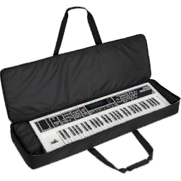 Svart Skyddande Vadderad Bärväska för 61-tangenters Elektrisk Keyboard Ty