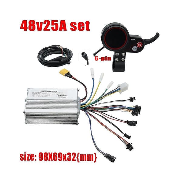 48v 25a Elektrisk Scooter Controller Dashboard Kit Med Tf-100 Display Scooter kompatibel med Electr