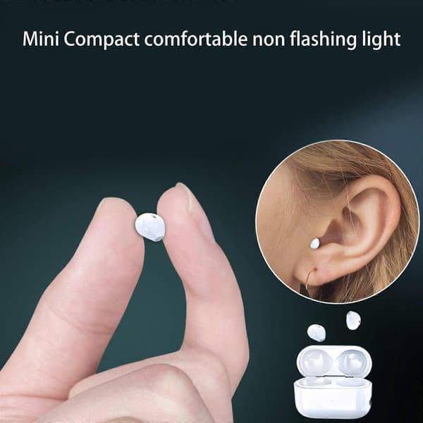 Mini skjult øretelefon Bluetooth-kompatibel 5.1 headset ergonomisk design