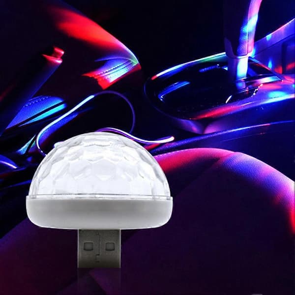 Bil Auto Interiör Mini USB Nattlampa DJ Scen LED Belysning Atmosfär