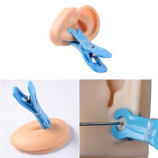 Kroppspiercing Stretching Assistant Tool Smycken Piercing Clamp Needle Tool-fg