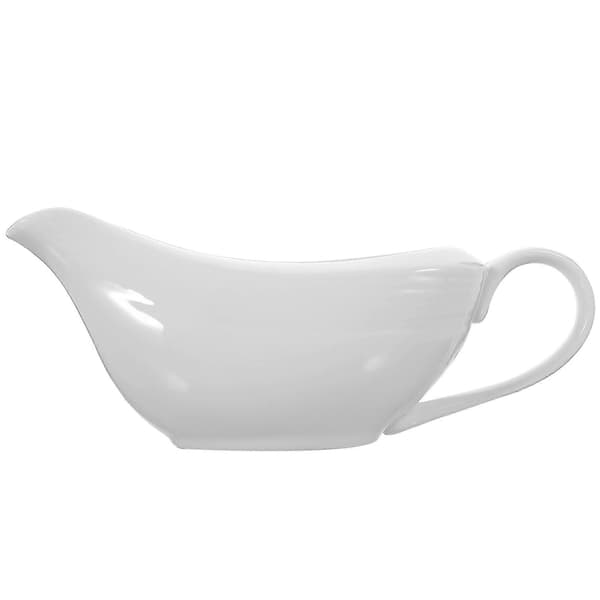 Keramisk Sovsekande Saucier Restaurant Servering Hvid 16.50X6.50X6.50CM 1 Sæt