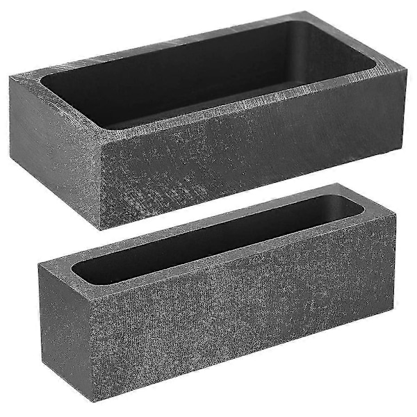 2 stk. 1 kg 665 G Ingotsform Digel Metallstøpeform Digelform For Gullsmelting Raffinering