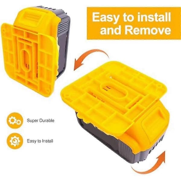 12-pak Batteriholder til 20V Batterimontering Dock Holder Passer til Dcb201 Dcb202 m/24 Skruer