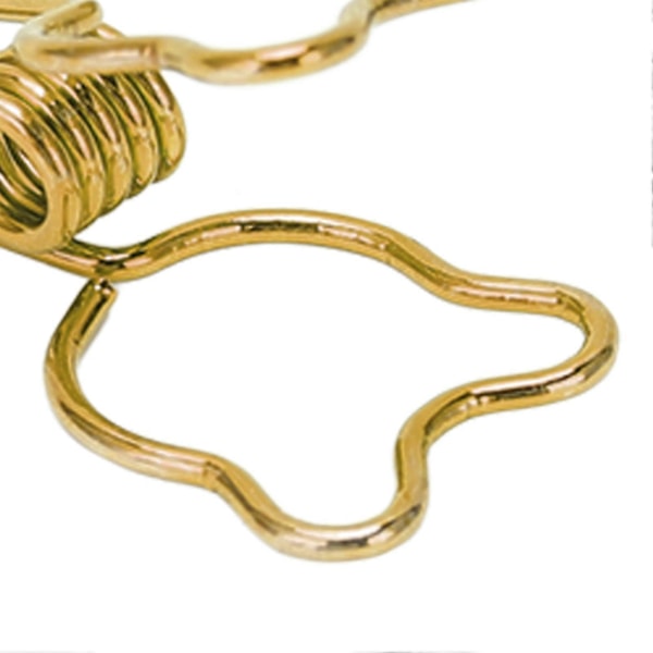 100 st Hål Binder Clip Tecknad Björn Lång Svans Metall Pappersklämmor för Dokument Biljetter Certifikat Guld