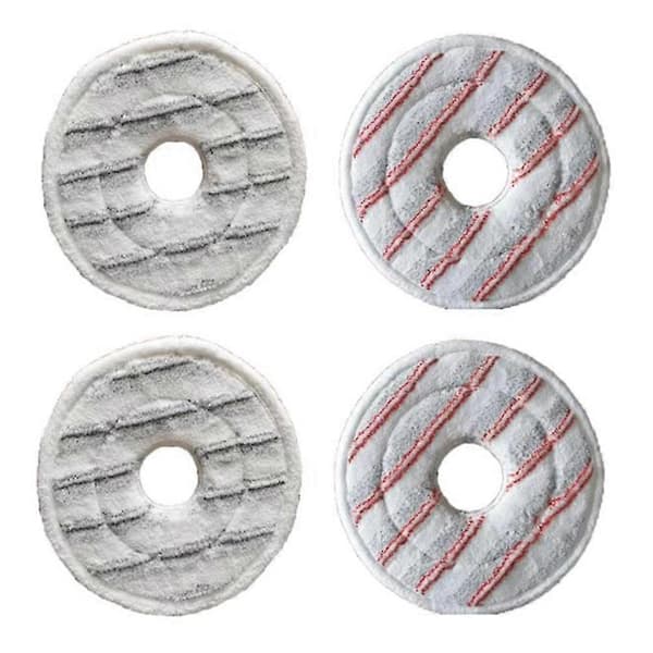 4-pack Mikrofiber Tvättbara För Spin & Clean Mopp Refill Dammsugare Torr Och Våt Användning Moppdukar Pad