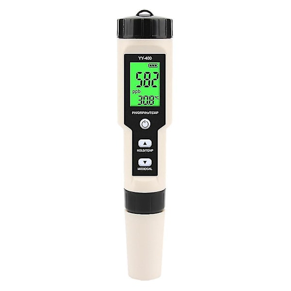 4 i 1 Yy-400 Ph/orp/h2&tem Meter Digital Vandstofionkoncentrationsmåler til Akvarium, Svømning