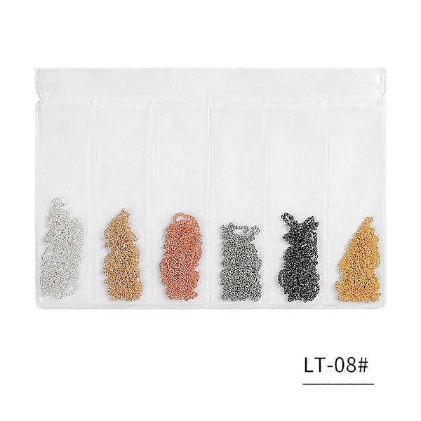 Värikäs kynsitaidekoristelu Alloy Chain Tassels Punk Style DIY Manicure Chain (08)