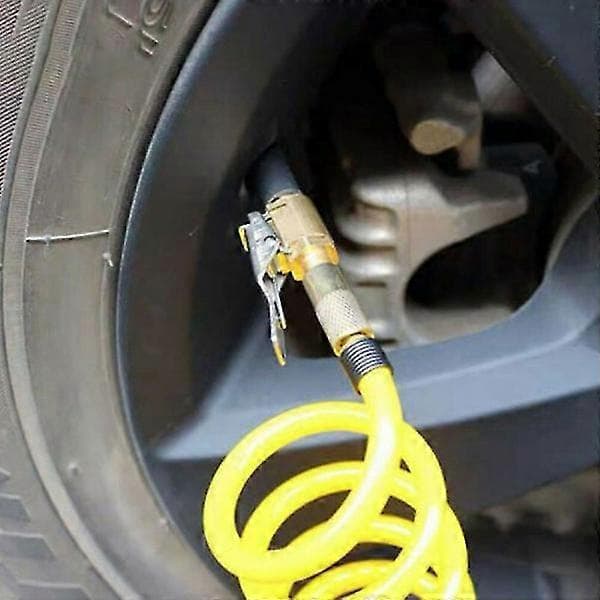 Luftchuck-pumpe, 8 mm klemforbindelse til bilauto-dæk, adapterpumpeventilclips til dæk (haoyi)