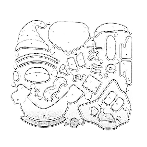 Joulu- ja loma-ajan koristeet Hyvää Joulua Metalliset leikkausmuotit Sapluuna DIY Scrapbooking Albumi Paperikortti Sisustus Askartelu Q