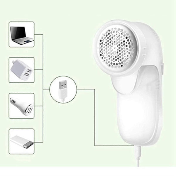 Elektrisk fnugfjerner og stofshaver, genopladelig sweatershaver, aftagelig beholder, hurtig og effektiv