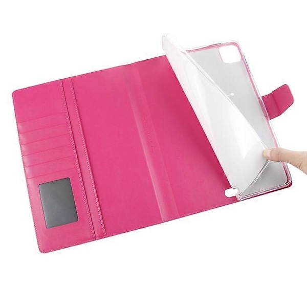 HANMAN Mill -sarjan yhteensopiva iPad Pro 11-tuumaiselle (2018) / (2020) / (2021) / iPad Air (2020) / (2022) -laitteelle, iskunkestävä PU-nahkainen tablettikotelo Pink