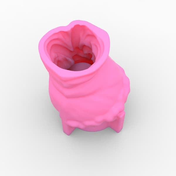 Krans Pige Blomsterpotte Epoxy Resin Form Lys Beton Gips Silikoneform