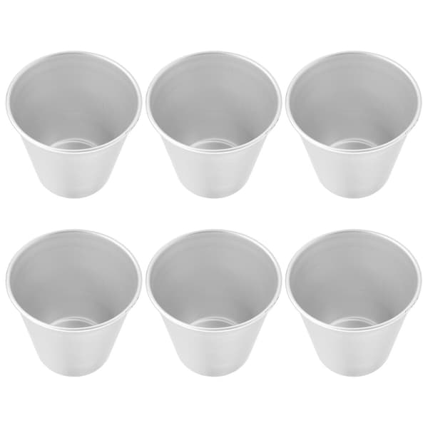 6 stk Nonstick Individuelle Kopper Popovers Sjokolade Smeltet Pudding Kopper Bringebær Form