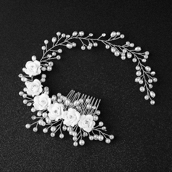 Elegant Brud Faux Pärla Bröllop Flickor Tiara För Far Och Dotter Dans