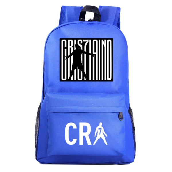 Fodbold CR7 Ronaldo Printing Børnestuderende Skoletaske Ungdomsrygsæk Udendørs rejsetaske Computertaske style 2