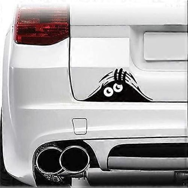 3D Tecknad Rolig Kikande Monster Vinyl Bildekal Emblem Märke Design