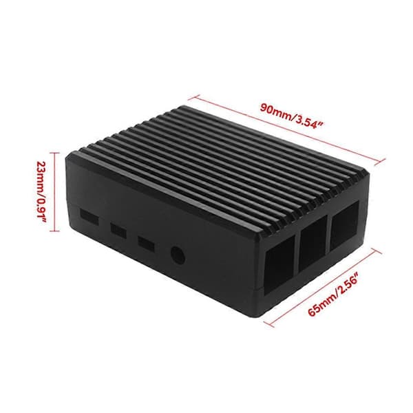 Aluminiumlegering Fodral för Raspberry Pi 4 4B Värmeavledningshölje