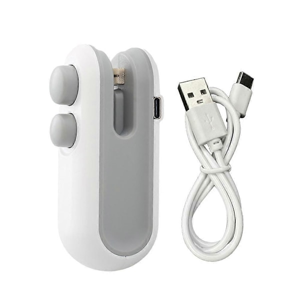 Mini 2-i-1 Genopladelig Magnetisk Snackforsegler Husholdnings Mini Forseglingsmaskine