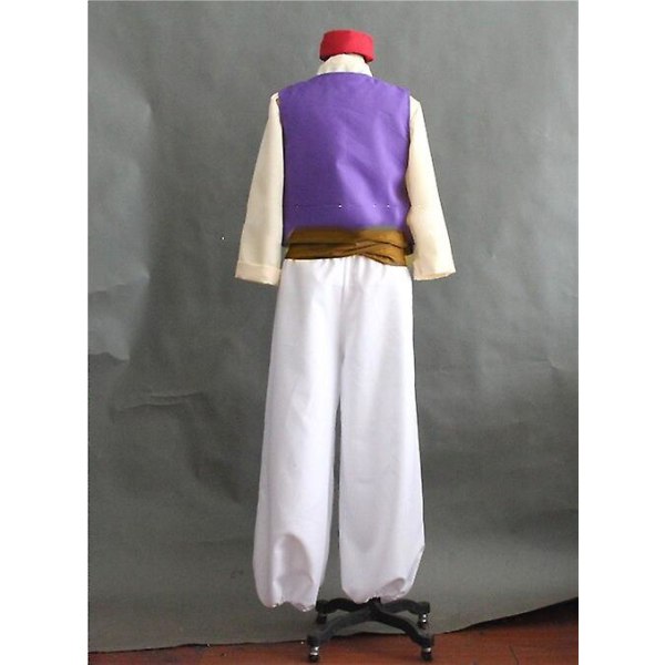 Anime Aladdin Halloween aikuisten miesten Cosplay-asu aikuisten prinssi cosplay-asu miehille Aladdin-asut Täysi set Xs-3xl XXXL