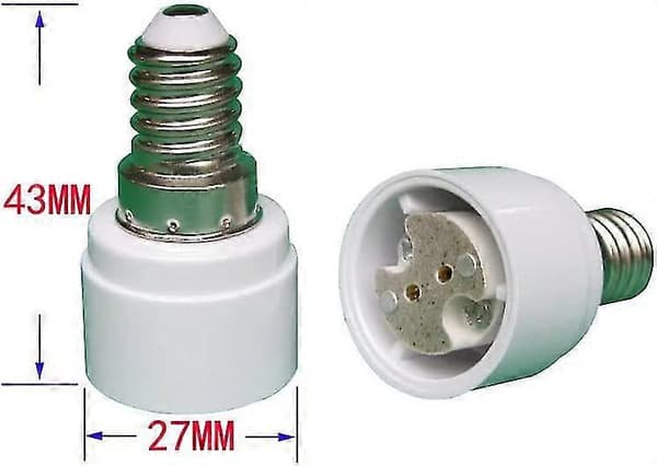 Sett med 4 E14 til G4 Mr16 Gu5.3 Gu4 Base Adapter for LED eller Halogenpære