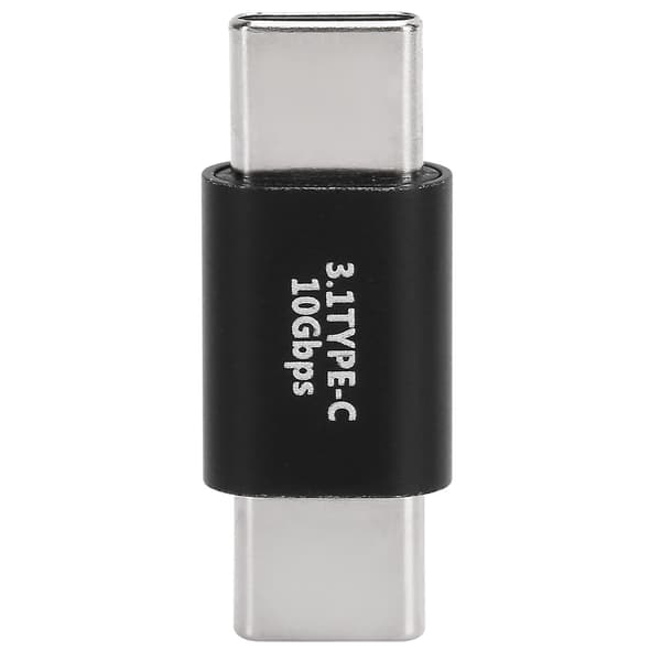 USB C Förlängningsadapter Typ C 3.1 Hane till Hane Adapter Stöd Snabb Laddning 10Gbps Dataöverföring