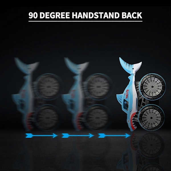 RC Stunt-auto Amfibinen RC-auto Lapsille 2 in 1 RC-vene 2.4GHz 360° Pyörivä Kaikki Maastot Joulu Syntymäpäivälahjat LED-valoilla