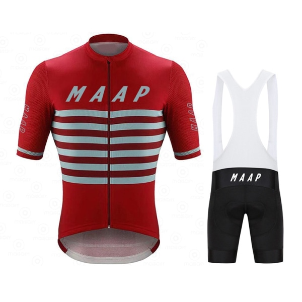 Maap Cykeltröja Set 2023 Cykelkläder för män Sommar Kortärmad MTB Bike Suit Cykel Cykel Kläder Ropa Ciclismo Hombre cycling set 8 5XL