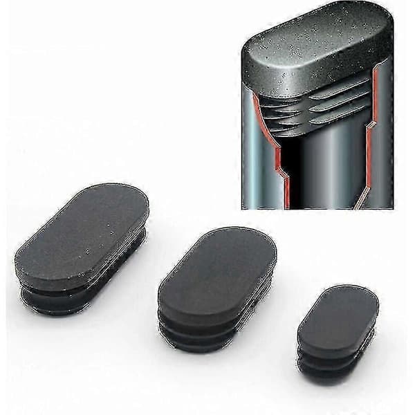 Plastmøbelbeinhette Oval Stolhett Plastmøbelbeinhette Oval Trampoline Stolhett 20 stk (15x30mm)