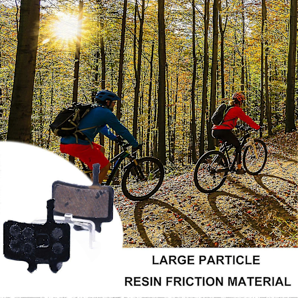 2st Slitstarka Tysta Semi-metalliska Ersättningsbromsbelägg för MTB-cykel
